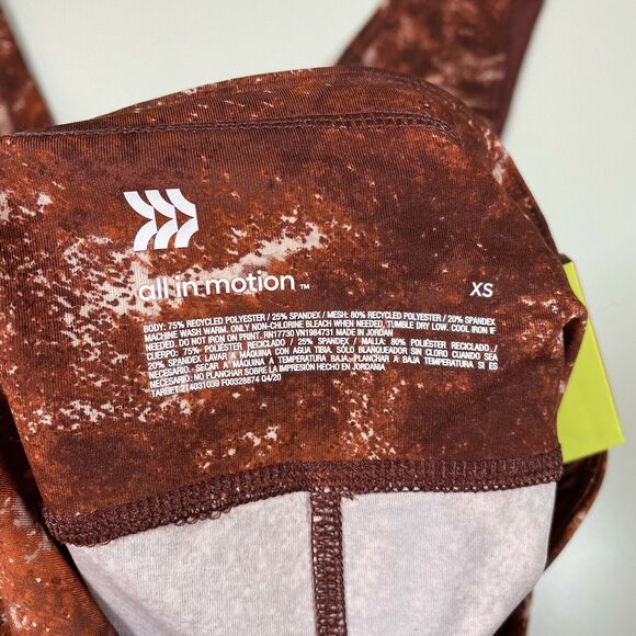 All in Motion Red Galaxy Print High-Rise 7/8 Leggings 25" Size XS - Picture 4 of 6